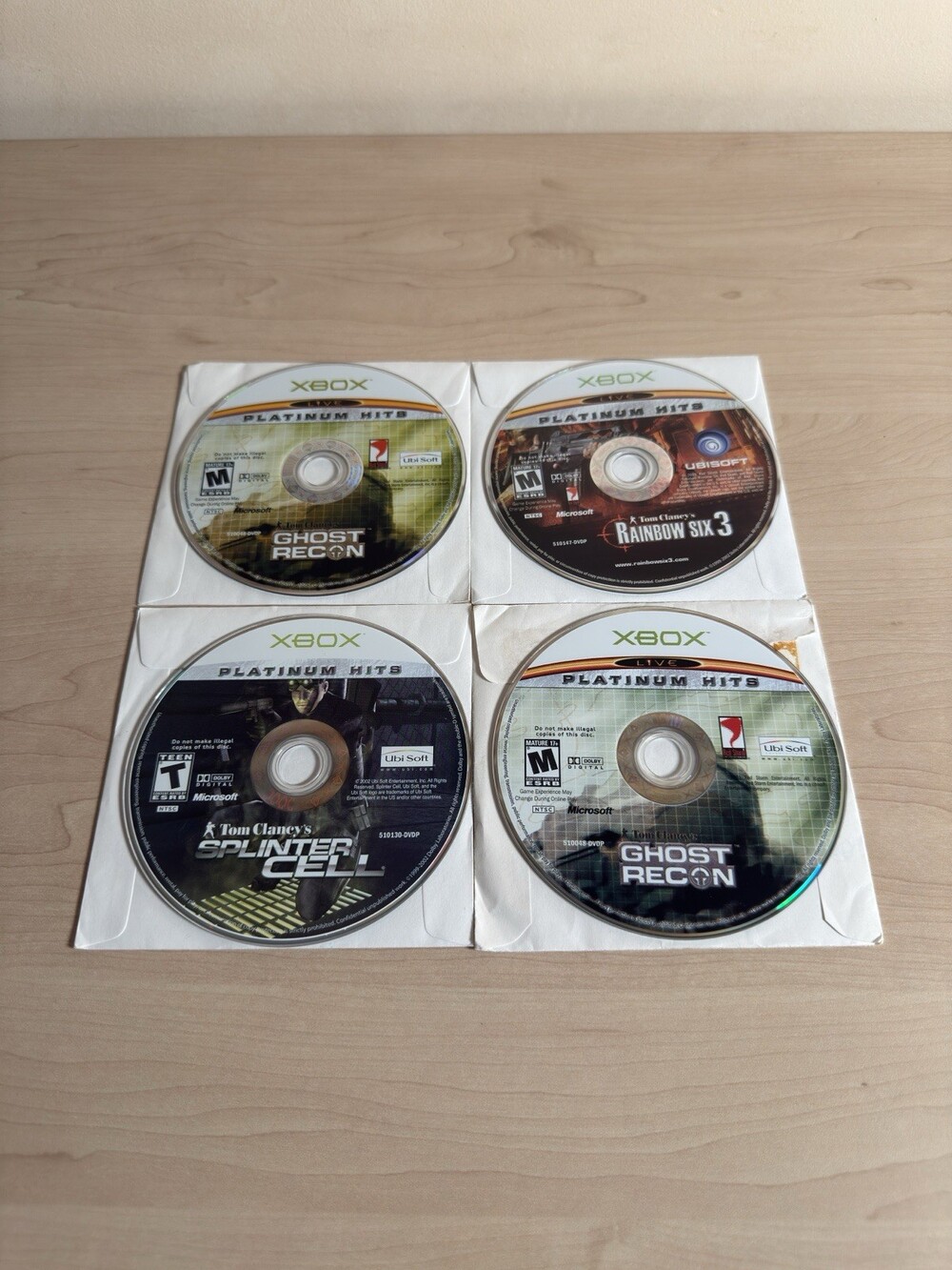 Tom Clancy's Xbox Platinum Hits, 4 Game Collection: Splinter, Rainbow, Recon (2)